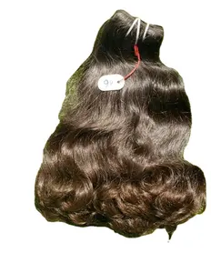 Großhandel Echthaar weben 100% indische Schläfe Haar Remy Virgin Hair Extensions Schuss verkauf von ADITYA GLOBAL INDUSTRIES