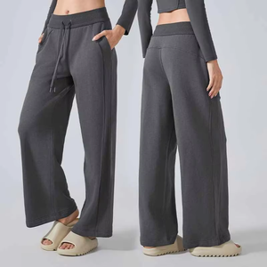 กางเกงขายาวทรงหลวมสำหรับผู้หญิง ใส่สบาย เหมาะสำหรับฤดูหนาว เอวกลาง ทรงปกติ ผ้าเนื้อนุ่ม สวมใส่สบาย เหมาะสำหรับใส่พักผ่อน ลำลอง ใส่ได้ทุกวัน แฟชั่น - Product Image 4