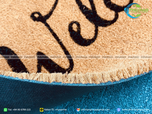 Tapis en fibre de coco naturelle fait à la main pour la décoration intérieure - Product Image 2