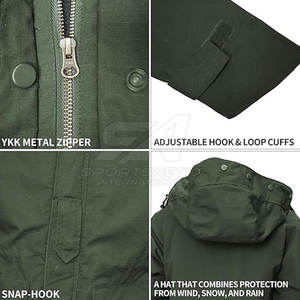 Chaqueta Táctica Resistente con Múltiples Bolsillos, Puños Ajustables y Hombros Reforzados para Uso en Exteriores - Product Image 5