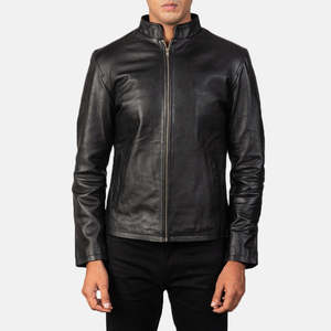 Veste d'hiver pour homme de conception haut de gamme avec col montant, manches longues, 100% cuir de haute qualité, personnalisable, prix raisonnable - Product Image 2
