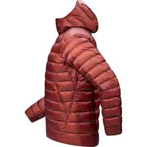 Veste matelassée de randonnée d'hiver de luxe pour hommes du fabricant, stockage pliable à capuche, fermeture à glissière avant, teinture unie, vente à chaud - Product Image 3