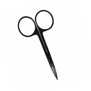 Manicure German Stainless Steel Curved Blade Cuticles Scissors Extra Sharp Russian model beauty eyebrow scissors custom logo