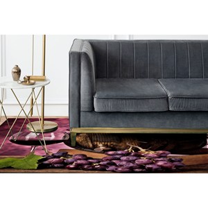 Tapis imprimé motif raisin - Tapis moderne pour la décoration de la maison et du bureau, avec poils doux - Product Image 3