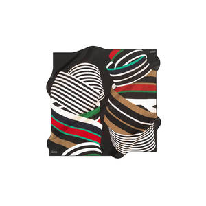 Luxury Designer Digital Print Satin Silk <b>Square</b> <b>Scarf</b> 90x90 - Product Image 1
