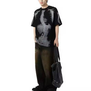 Camiseta ligera de algodón 100% para hombre, diseño de gran tamaño Popular para adultos, peso de tela de 260 gramos - Product Image 3