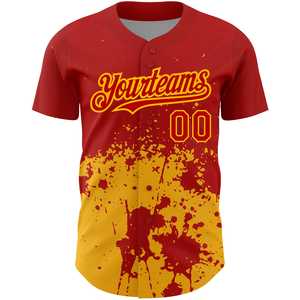 Maillots de baseball respirants confortables de haute qualité en gros vêtements de sport avec impression par sublimation pour les équipes - Product Image 2