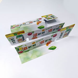 Estante de exhibición de PVC Talker Señalización minorista personalizada para marca y ventas Boost Etiqueta publicitaria promocional para exhibición de escaparate - Product Image 1