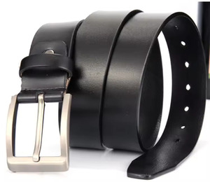 2025 cinturón de cuero para hombres Jeans venta al por mayor moda Casual ajustable Pin hebilla cinturón cuero de vaca cinturón - Product Image 2