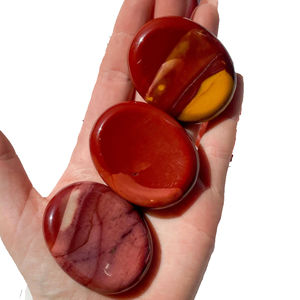 Feng Shui estilo Hada pulido cristal pulgar Natural Mookaite jaspe curación piedra preciosa piedra semipreciosa preocupación Palma preocupación piedra - Product Image 3