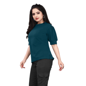 Camiseta sin mangas sólida para mujer importada, duradera y cómoda, cuello redondo, longitud corta, artículos en stock, sin métodos de impresión - Product Image 1