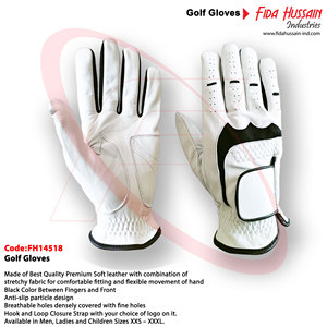 Vente chaude gants de Golf gants de sport en cuir de qualité supérieure 2024 vente en gros nouveau Style mouton en cuir souple anti-dérapant gant respirant - Product Image 6