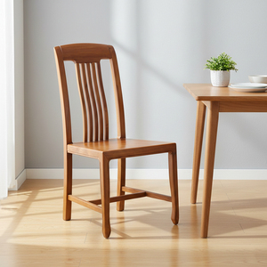 Chaise de salle à manger en teck antique, design moderne élégant, durable, confortable, nouveau style chinois, mobilier de maison européen pour salle à manger - Product Image 1