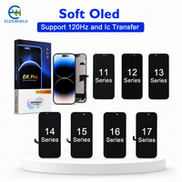Meilleur panneau OLED souple pour iPhone 120Hz FHD de qualité supérieure, sans composants inconnus, transfert IC pour iPhone 17 16 15 14 13 12