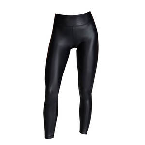Los mejores pantalones de mallas elásticas de invierno negros para Fitness para mujeres, niñas y adultos, diseño personalizado, MOQ bajo, Material de LICRA de cintura alta - Product Image 3