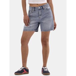 Premium Quality Women's <b>Shorts</b> Customized Design Washed Denim Plus Size Fashionable <b>Slim</b> <b>Fit</b> Breathable Comfort - Product Image 1