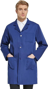 Manteau de médecin d'infirmière d'hôpital personnalisé blouse médicale uniformes de médecin à manches longues blouse de laboratoire hydrofuge blanche pour hommes - Product Image 5