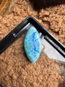 Larimar bleu naturel lisse forme marquise 10x20mm Cabochons perles de pierres précieuses en gros fabrication de bijoux pierres libres - Product Image 4