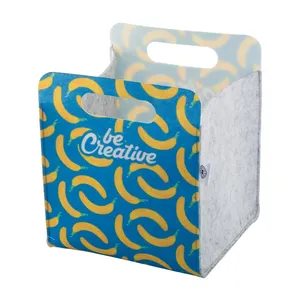 Organizer da Scrivania Ecologico in RPET CreaFelt - Gadget Sostenibile per il Desktop - Product Image 1