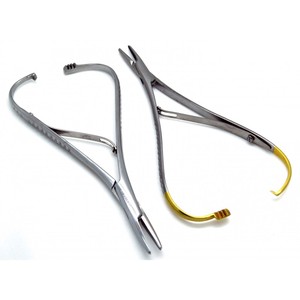 Juego de herramientas de instrumentos quirúrgicos dentales manuales de 2 piezas Portaagujas Mathieus y fórceps estándar de 14cm para procedimientos dentales - Product Image 2