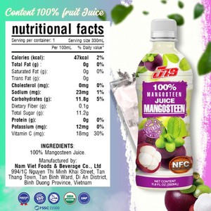 Bebida de Jugo de Mangostán 100% Natural, 350 ml, Cartón de 24 Latas, Muestra Gratis, OEM, Marca Privada, ISO, BRC, Halal, Kosher, FSSC - Product Image 2