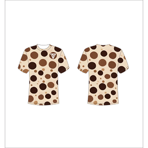 เสื้อยืดลายจุดผู้ชาย แขนสั้น คอกลม สวมใส่สบาย ระบายอากาศได้ดี ลายพิมพ์ดีไซน์ทันสมัย ทรงปกติ Trackstar OEM แบรนด์ส่วนตัว TSI-G05-P0600 - Product Image 1