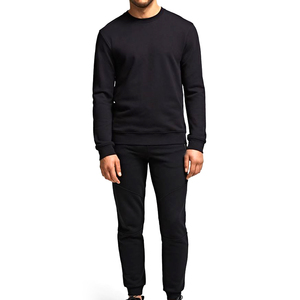 Nouvel arrivage de survêtement à manches longues en coton uni de conception simple personnalisée de qualité supérieure survêtement confortable pour hommes - Product Image 1