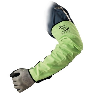 Ansell HyFlex 11-200 475 mm Arm Protectors Signal Yellow EN 388 EN 407 Compliant PPE III Protective Gear for <b>Gardens</b>-Pack Size - Product Image 1