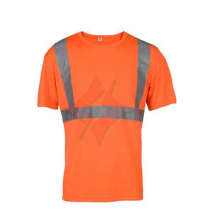 Uniforme de travail sur mesure, respirant, imperméable, en polyester/coton, conforme à la norme ANSI Classe 1, manches courtes ou longues, haute visibilité, réfléchissant, de sécurité - Product Image 1