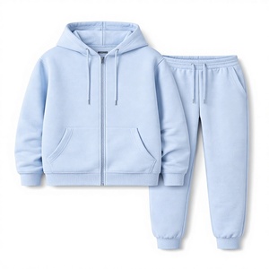 Conjunto de Pantalones y Sudadera de Felpa con Logotipo Personalizado ODM, Sudadera Lisa con Cuello Alto, 100% Algodón, Ropa Deportiva, Ropa Urbana para Hombre, 350g - Product Image 2