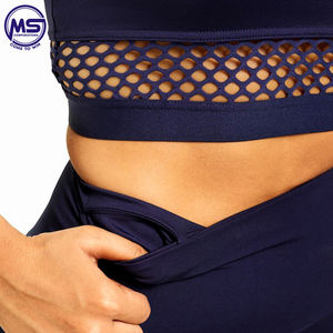 Legging d'entraînement de course à pied taille haute pour femmes nouveauté OEM Patchwork personnalisé vêtements de sport tissu tricoté vêtements de sport personnalisables - Product Image 3