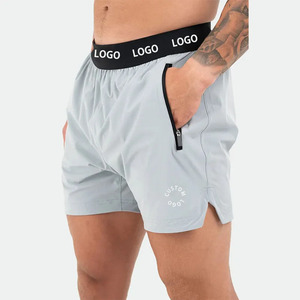 บริการผลิตกางเกงขาสั้นออกกำลังกายแบบ OEM รับทำโลโก้ กางเกงจ็อกเกอร์โพลีเอสเตอร์ แห้งเร็ว ระบายอากาศดี เหมาะสำหรับวิ่ง เล่นบาสเก็ตบอล ชุดออกกำลังกาย กางเกงออกกำลังกายผู้ชาย - Product Image 1