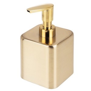 Distributeur de savon moderne en acier inoxydable finition émail blanc, collection de qualité supérieure, décoratif pour la maison, la salle de bain et la cuisine - Product Image 4