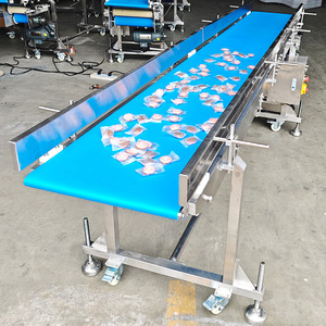 Yeni Ayarlanabilir Anti-Bakteriyel Paslanmaz Çelik Gıda Yatay Konveyörü, Isıya Dayanıklı Bantlı Bıçak Kenarı Montaj Hattı için - Product Image 3
