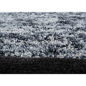 Alfombra de Lana y Viscosa Tejida a Mano en Gris y Negro con Patrón Abstracto para Decoración de Sala de Estar TNQ-3232 - Product Image 3