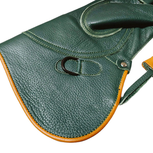 Guantes de cetrería de cuero genuino de doble capa de camuflaje bordado de águila impermeable caza ecológica - Product Image 4