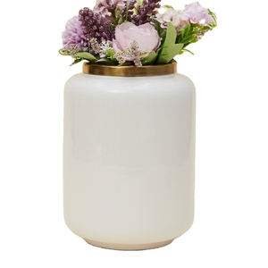 Haute qualité personnalisable français seau fleur Vase Design moderne fer jardinière poignées avec patine en métal pour la décoration de la maison - Product Image 1