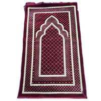 Tapis de prière portables islamiques de haute qualité Tapis de Ramadan à motif imprimé confortable Prix de gros
