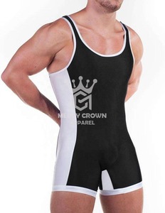 Solide hiver Gym Sports Fitness Wrestling Singlets séchage rapide respirant Wrestling Wear Singlets pour hommes - Product Image 2