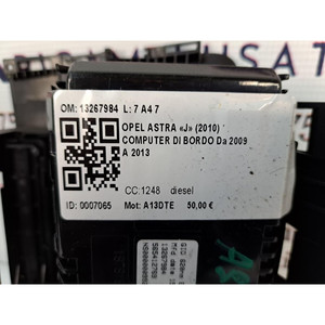 OPEL Astra J 13267984 ORDINATEURS DE BORD (09>) - Product Image 5