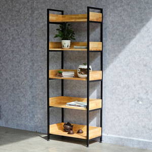 Estante Decorativo VEGA de 5 Niveles, 60x32x161cm, Madera con Estructura de Hierro, Tipo Soporte, para Sala de Estar KS68077 - Product Image 6