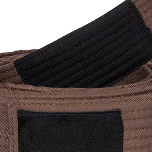 Ceintures promotionnelles marron BJJ Gi 100% coton nom et logo personnalisés broderie Durable pour la formation Bjj Gi ceintures à des prix très bas - Product Image 4