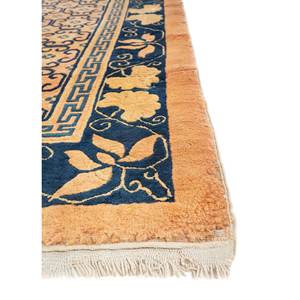 Alfombras de Lana Anudadas a Mano Aalam, Diseño Geométrico Kilim Rojo y Naranja, Rectangulares de 9x12, para Entrada del Hogar, Paem-1482 - Product Image 4