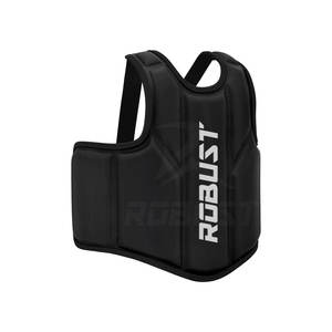 Protège-poitrine en cuir de vache pour la boxe, protections d'entraînement MMA, protège-corps rembourré, arts martiaux, protection antidérapante, personnalisable - Product Image 3