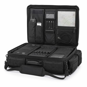 Sac de terrain tactique en nylon Ripstop noir/jaune pour centre de commandement d'incidents et organisateur de centre d'opérations mobiles – Équipement tactique Pakistan - Product Image 1