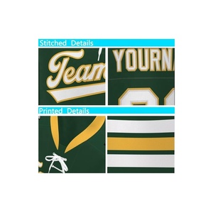 Sublimación personalizada bordada conjunto de Jersey de hockey sobre hielo para adultos jóvenes personalizado impreso cosido práctica ropa deportiva OEM - Product Image 5