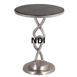 Table en métal poli brillant de conception unique pour la maison Table basse de luxe de salon de restaurant d'hôtel de mariage - Product Image 1