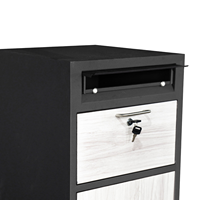 Boîte de livraison de colis extérieure, boîte aux lettres autonome verrouillable, étanche, durable, en acier galvanisé, pour porche