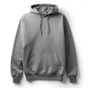Plus Size Hoodie Comfortable Cotton Fleece Sweatshirt with Relaxed Fit <b>and</b> OEM/ODM Private Label Options - Product Image 6