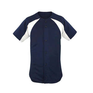 Maillot de baseball personnalisé à manches courtes pour adultes, avec transfert thermique, logo et nom, respirant, style uniforme d'équipe, OEM, 100% polyester - Product Image 6